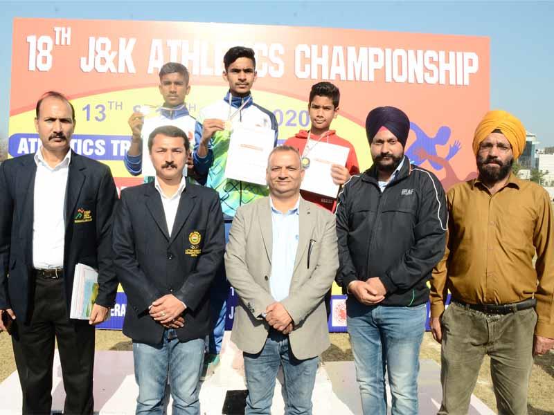 18th J&K UT Athletics Championships 2019-20 held at Athletics Track Jammu University on 13th & 14th Feb-2020